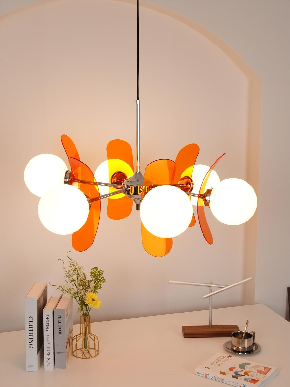IJzeren glazen plafondlamp voor eetkamer, moderne armatuur met meerdere lichtbronnen, verstelbare hangkroonluchter voor keukeneiland, woonkamer, hal | Thomler