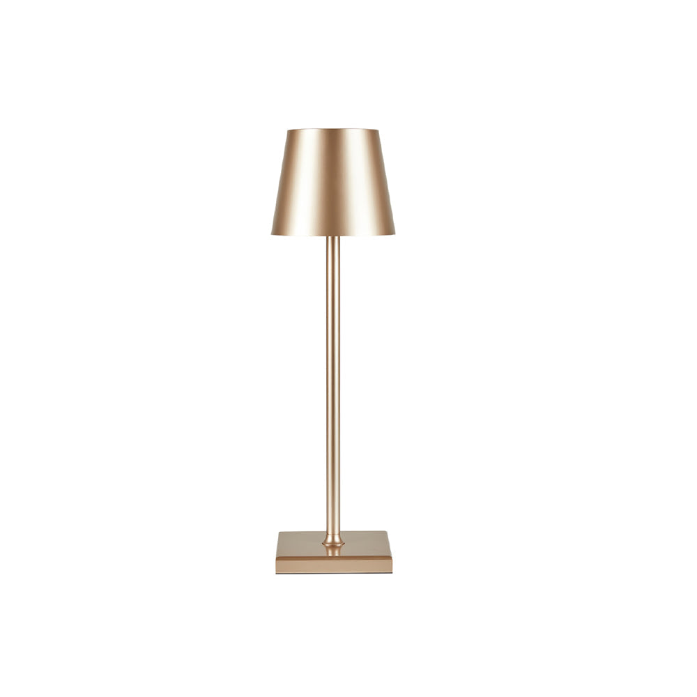 Rechargeable LED Desk Lamp with Touch Dimmer – Cordless Metal Accent Light for Bedroom, Patio, Office – 15 Inch Portable USB Lamp for Indoor | Thomler