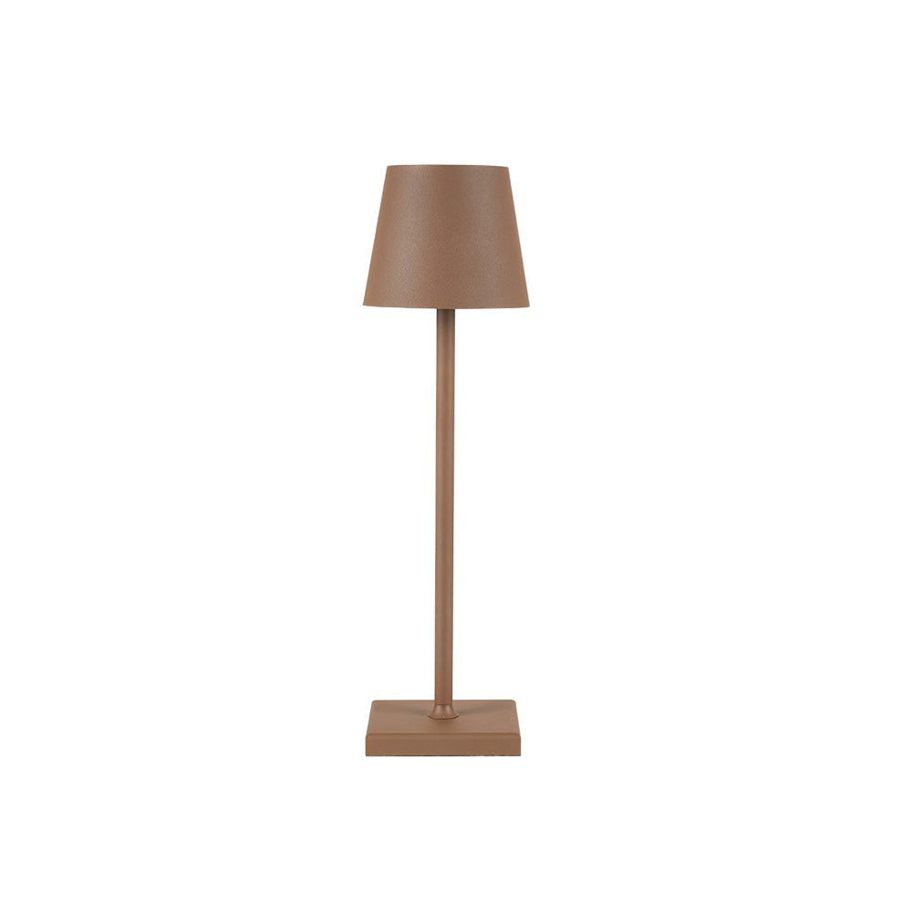 Rechargeable LED Desk Lamp with Touch Dimmer – Cordless Metal Accent Light for Bedroom, Patio, Office – 15 Inch Portable USB Lamp for Indoor | Thomler