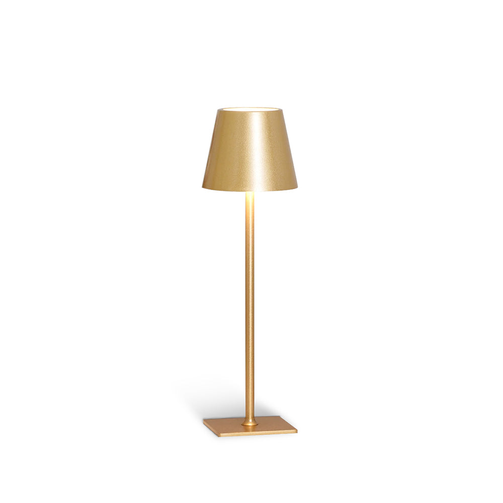 Rechargeable LED Desk Lamp with Touch Dimmer – Cordless Metal Accent Light for Bedroom, Patio, Office – 15 Inch Portable USB Lamp for Indoor | Thomler