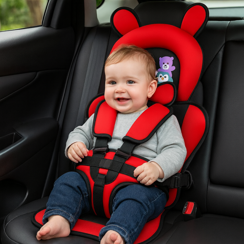 Compact Child Seat Harness for Dining Chairs – Foldable Fabric Booster with Adjustable Safety Straps for Toddlers & Infants | Thomler