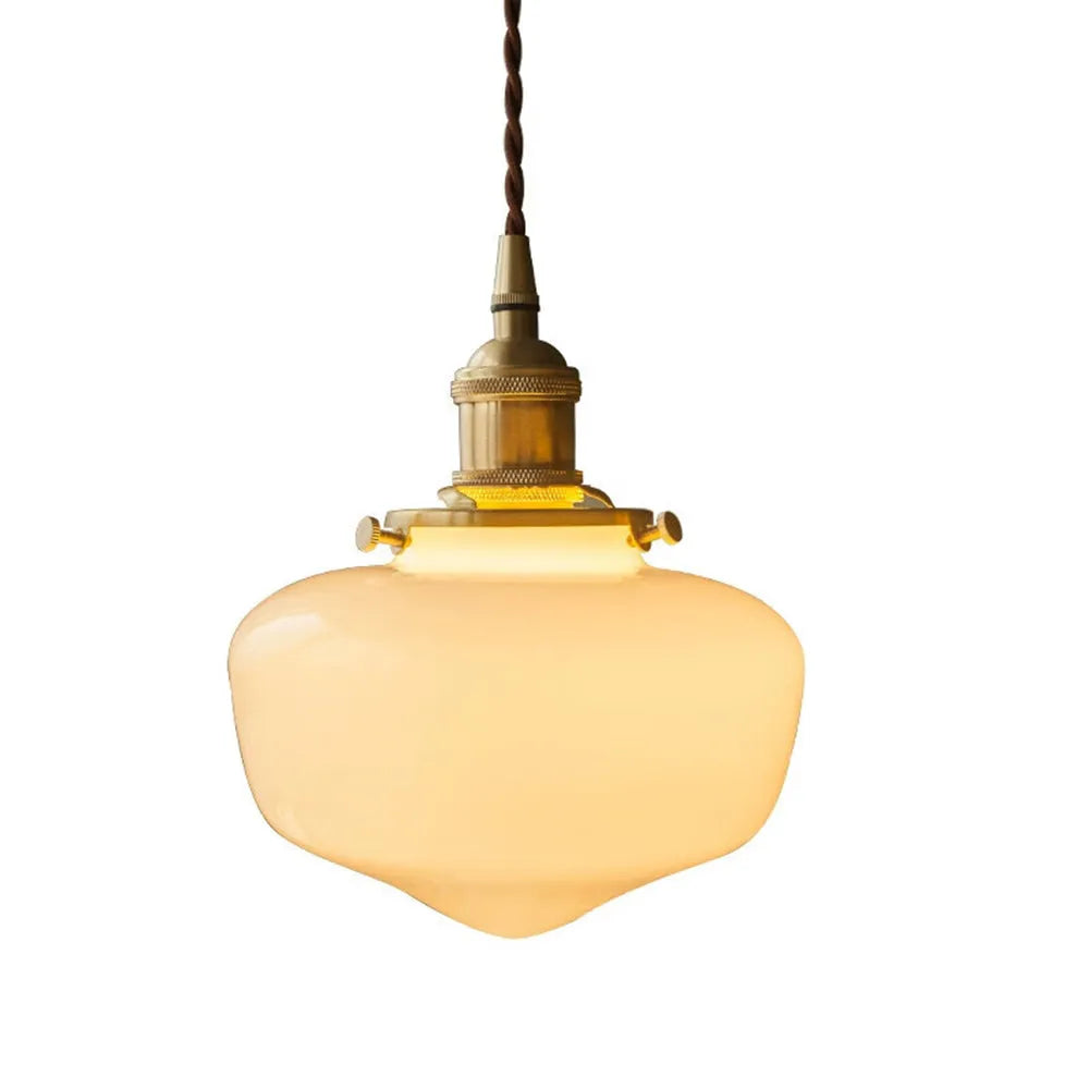 Hanging Ceiling Light Fixture with Clear Glass Shade for Kitchen Island, Breakfast Nook, Bedroom, Foyer, Adjustable Drop | Thomler