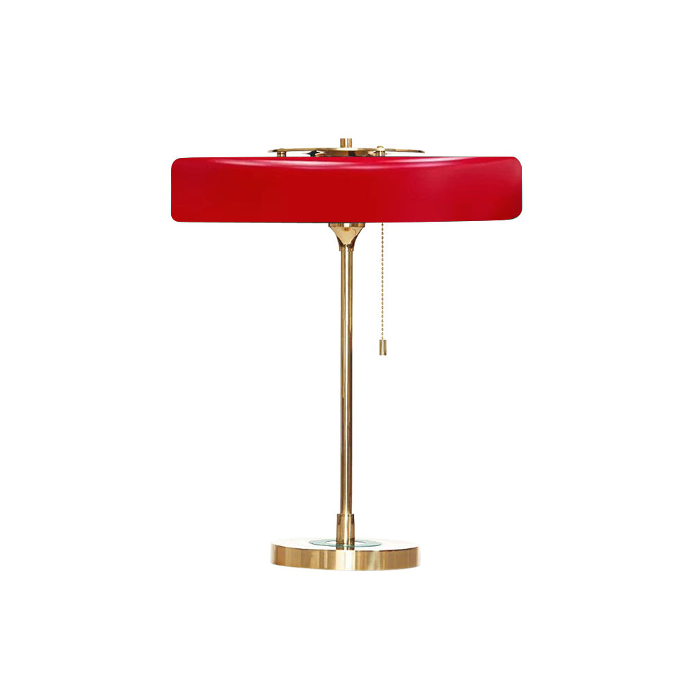 Lámpara de lectura de noche con pantalla de metal y difusor acrílico para escritorio, mesita de noche, oficina, dormitorio y decoración de estudio, interruptor de cadena, luz cálida | Thomler