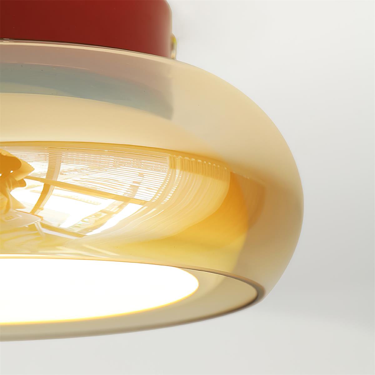 12W LED Flush Mount Ceiling Light with Glass Acrylic Diffuser for Bedrooms Living Rooms Dining Rooms Three Color Modes 54-108 sq ft Coverage | Thomler