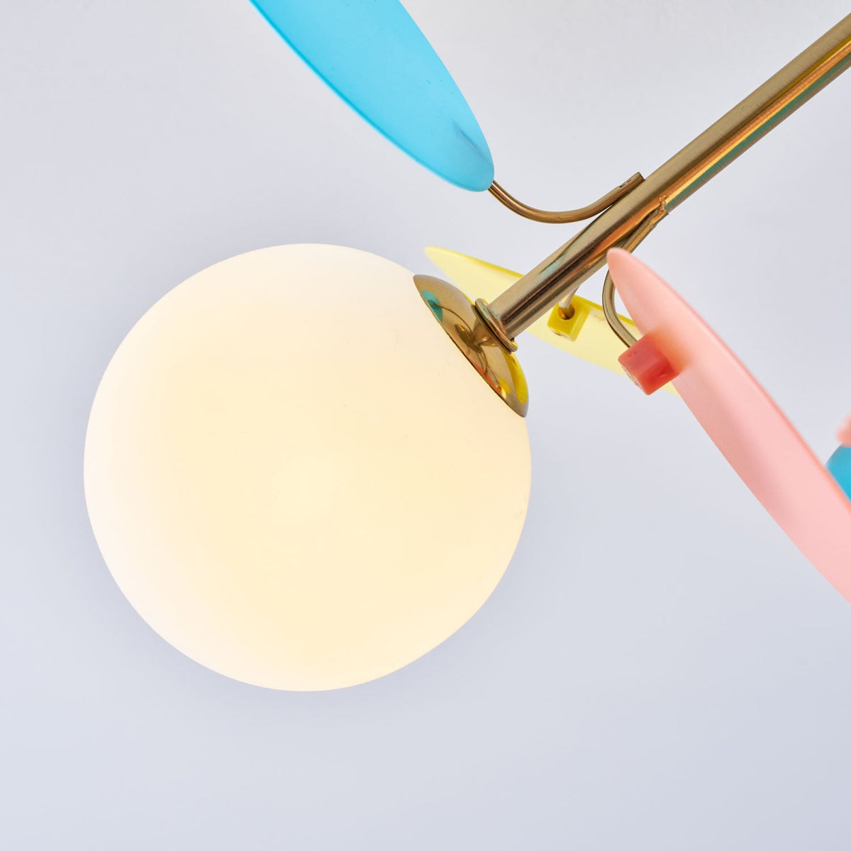 Lámpara de techo de montaje empotrado en colores pastel de 10 pulgadas de diámetro, de metal y acrílico, para habitación de niños, dormitorio, oficina, hogar, guardería, iluminación superior para espacios pequeños