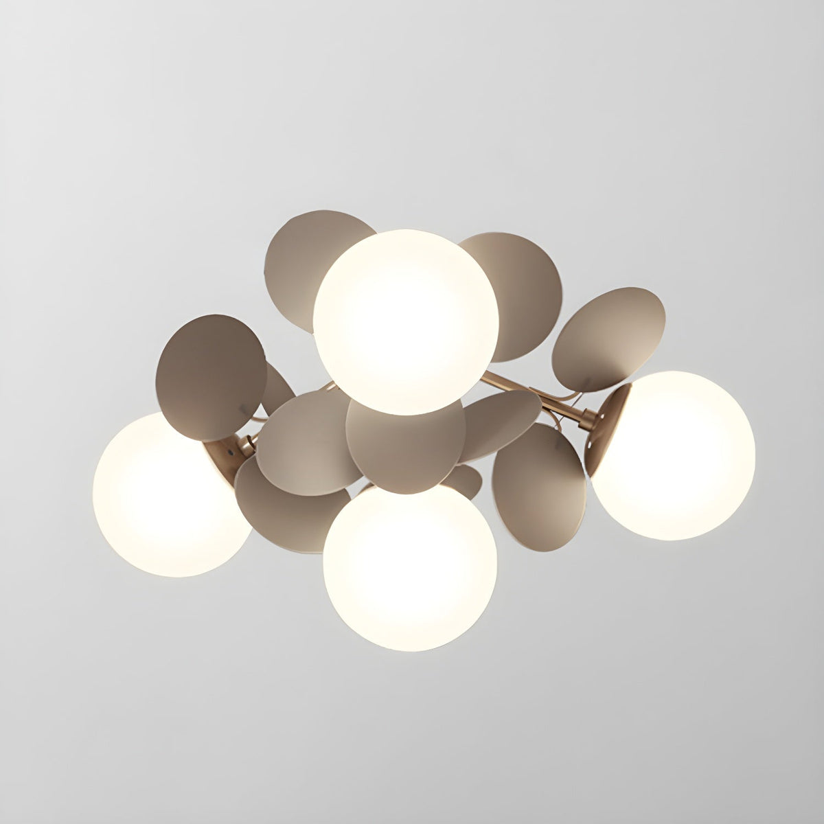 Lámpara de techo de montaje empotrado en colores pastel de 10 pulgadas de diámetro, de metal y acrílico, para habitación de niños, dormitorio, oficina, hogar, guardería, iluminación superior para espacios pequeños