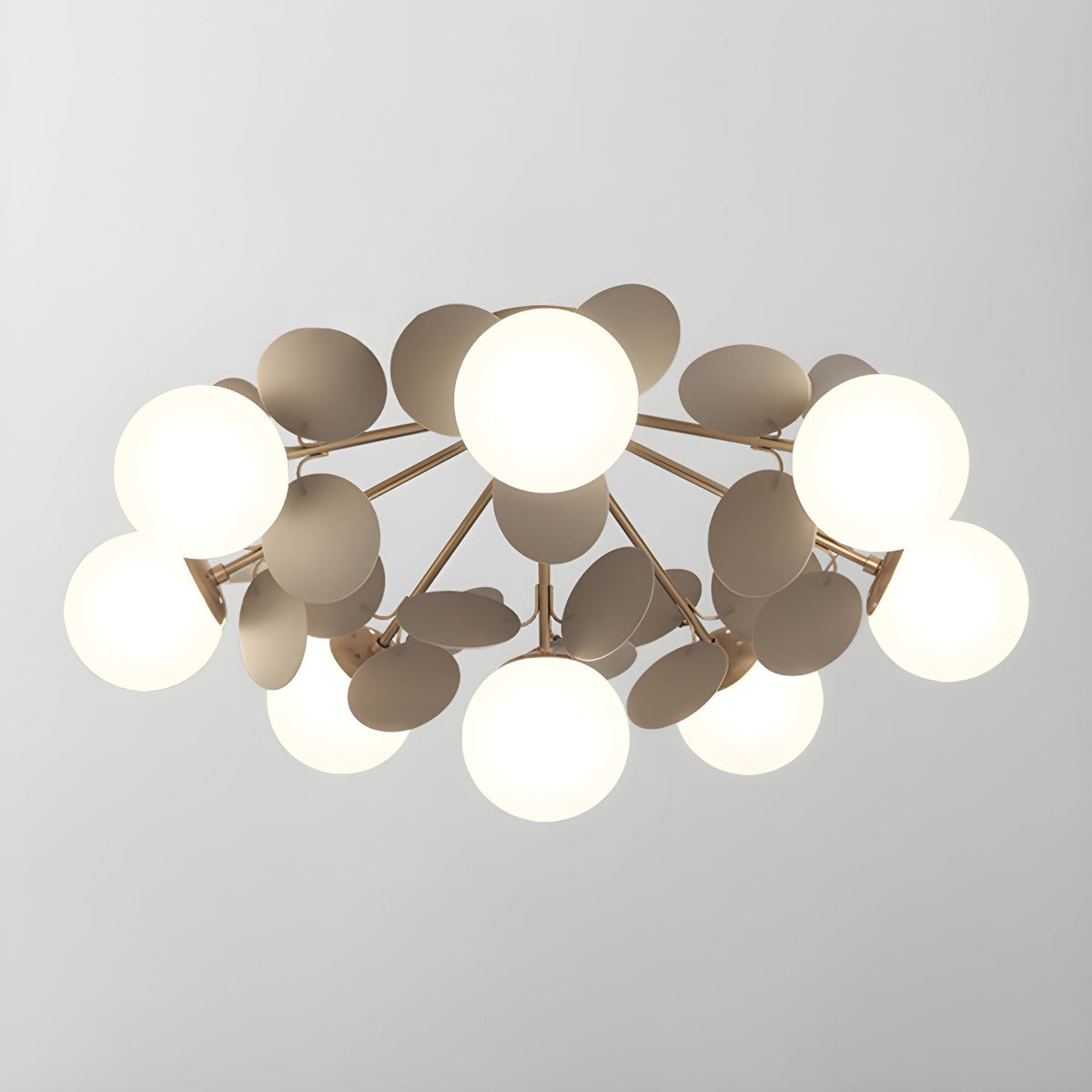 Lámpara de techo de montaje empotrado en colores pastel de 10 pulgadas de diámetro, de metal y acrílico, para habitación de niños, dormitorio, oficina, hogar, guardería, iluminación superior para espacios pequeños