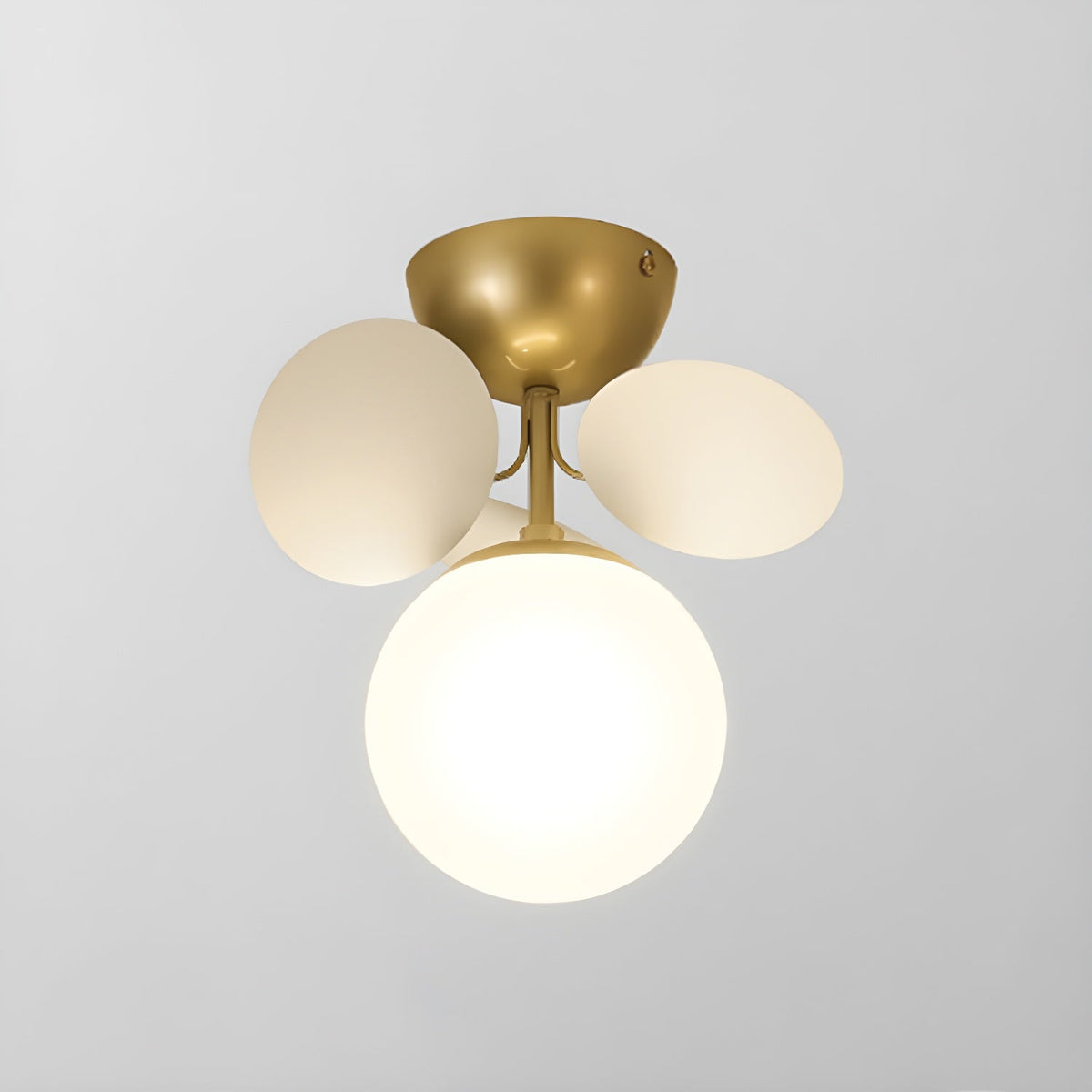 Lámpara de techo de montaje empotrado en colores pastel de 10 pulgadas de diámetro, de metal y acrílico, para habitación de niños, dormitorio, oficina, hogar, guardería, iluminación superior para espacios pequeños
