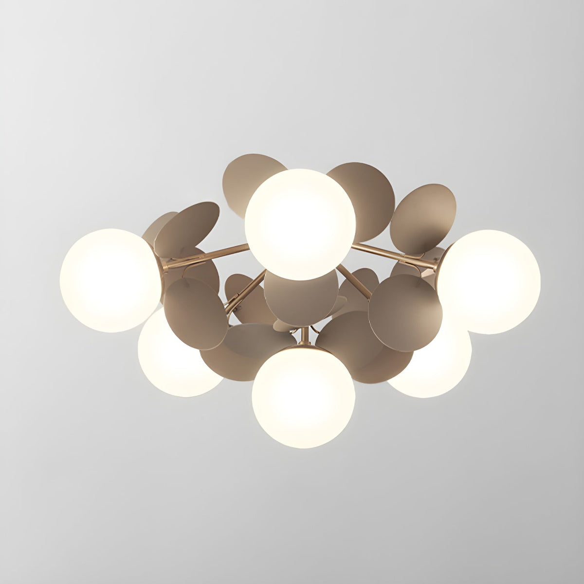 Lámpara de techo de montaje empotrado en colores pastel de 10 pulgadas de diámetro, de metal y acrílico, para habitación de niños, dormitorio, oficina, hogar, guardería, iluminación superior para espacios pequeños