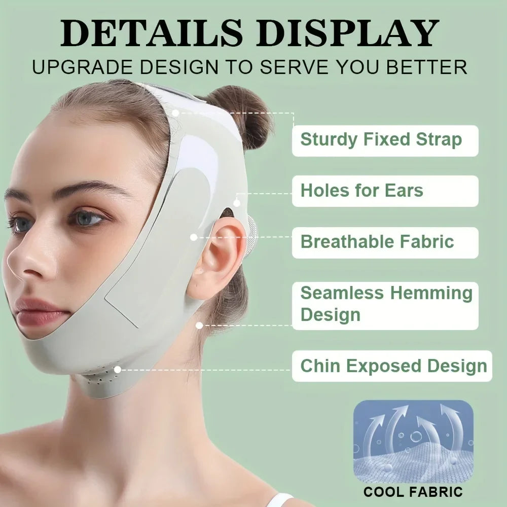 Jawline Shaping Compression Wrap – Sculpt and Firm Your Face with Daily Chin Lift Support for Women and Men | Thomler