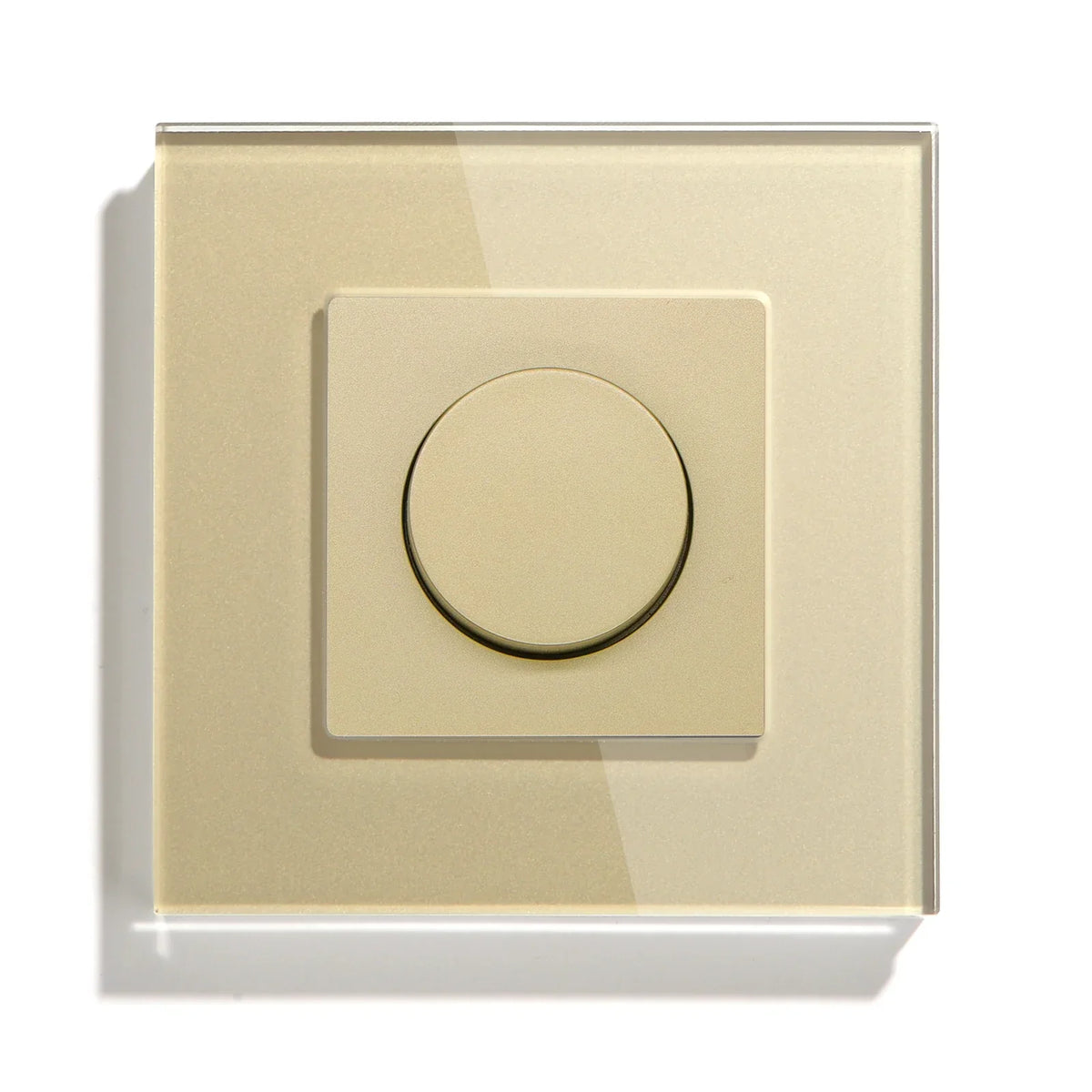 Rotary Light Dimmer Switch 3.4 in Glass Panel Touch Control LED Compatible for Bedroom Living Room Dining Room Home Wall Mount | Thomler