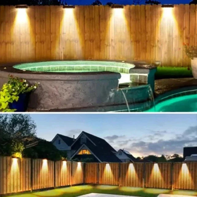 Outdoor Garden Pathway Lights Solar Powered 2-Pack with Dusk-to-Dawn Sensor Waterproof IP44 Dimmable LED Landscape Accent Lighting for Patio | Thomler