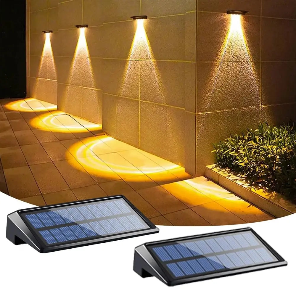 Outdoor Garden Pathway Lights Solar Powered 2-Pack with Dusk-to-Dawn Sensor Waterproof IP44 Dimmable LED Landscape Accent Lighting for Patio | Thomler