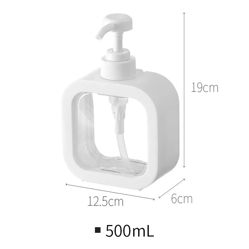 Countertop Liquid Soap Pump Dispenser with Press Mechanism for Bathroom Vanity, Kitchen Sink & Shower | Modern Minimalist Scandinavian Desig | Thomler