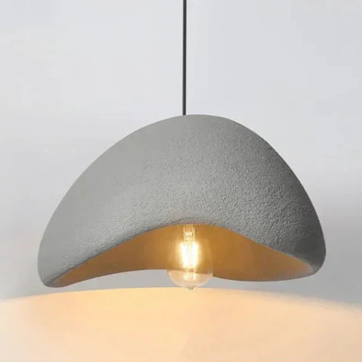 Ceiling Pendant Light Fixture Minimalist Japanese Design HDPE Glass Iron Hardwired for Dining Room Kitchen Island Living Room Bedroom Modern | Thomler