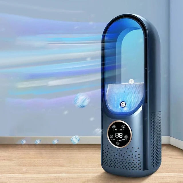 Persönlicher USB-betriebener 12-Zoll-Tisch-Verdunstungskühler, tragbarer Ventilator mit 6 Geschwindigkeitsstufen und Fernbedienung für Schlafzimmer, Büro, Wohnheim und kleine Räume