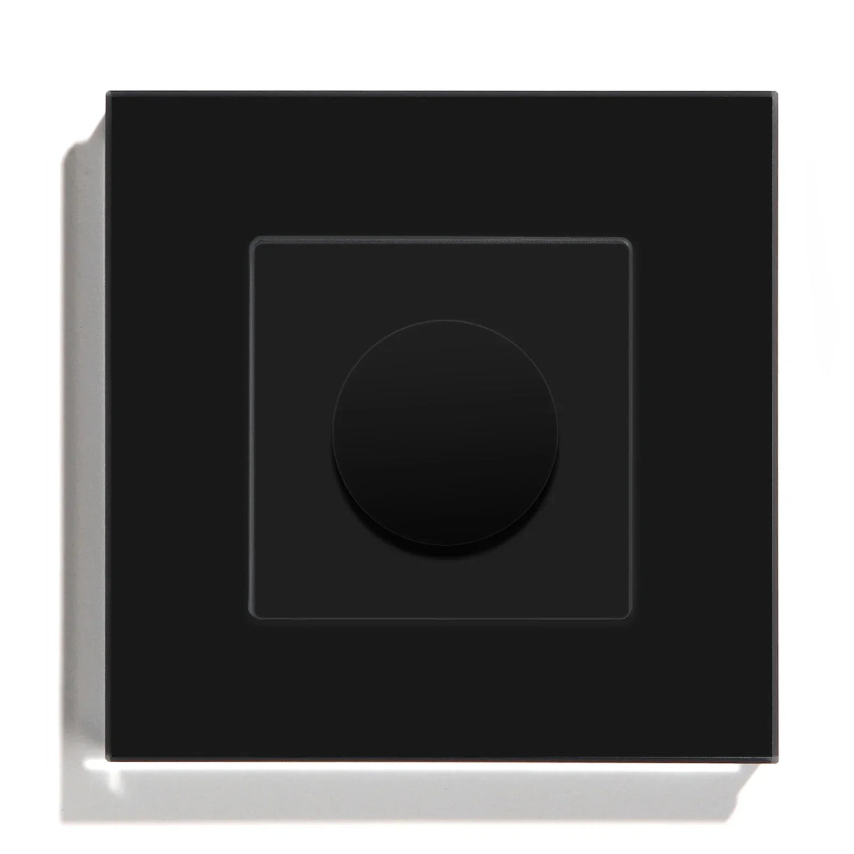 Rotary Light Dimmer Switch 3.4 in Glass Panel Touch Control LED Compatible for Bedroom Living Room Dining Room Home Wall Mount | Thomler