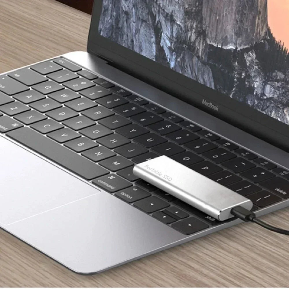 Unidad de estado sólido (SSD) de 4 TB, carcasa de aluminio compacta USB-C para Mac, PC, portátil, escritorio, viajes, trabajo, copia de seguridad, transferencia de datos y almacenamiento