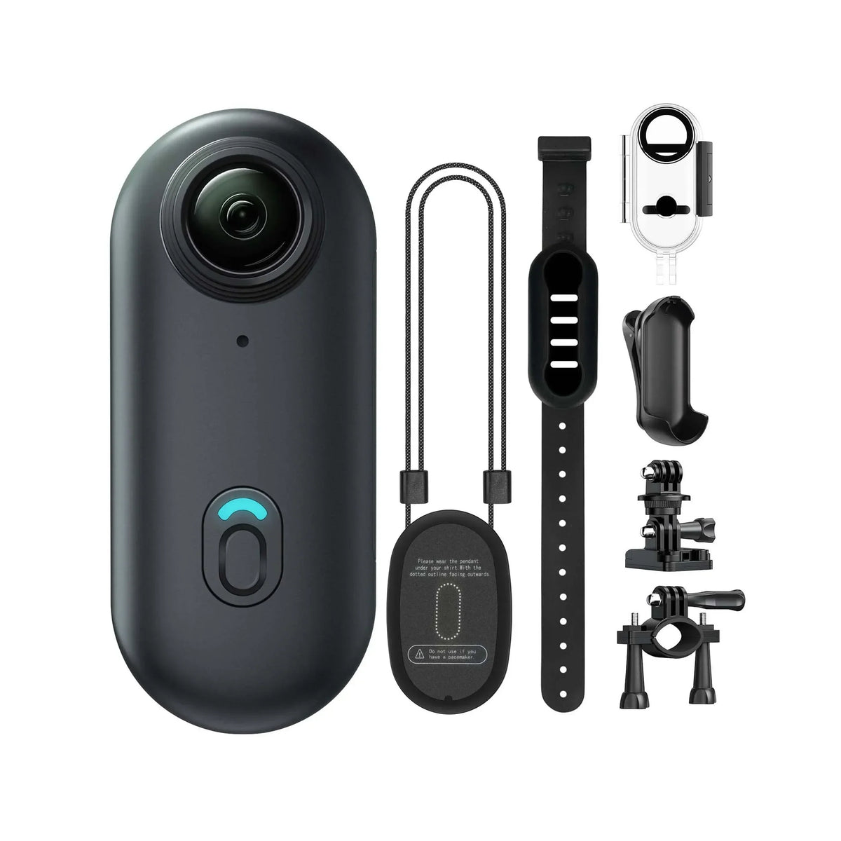 Compact 4K Action Camera with WiFi, Waterproof Housing, Magnetic Clip & 360° Rotating Mount for POV Recording | Thomler