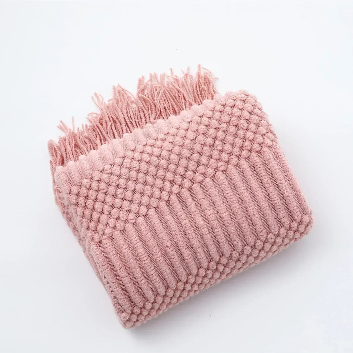 Chunky Knit Throw Blanket – Cozy Acrylic Sofa & Bed Cover for Living Room & Bedroom
