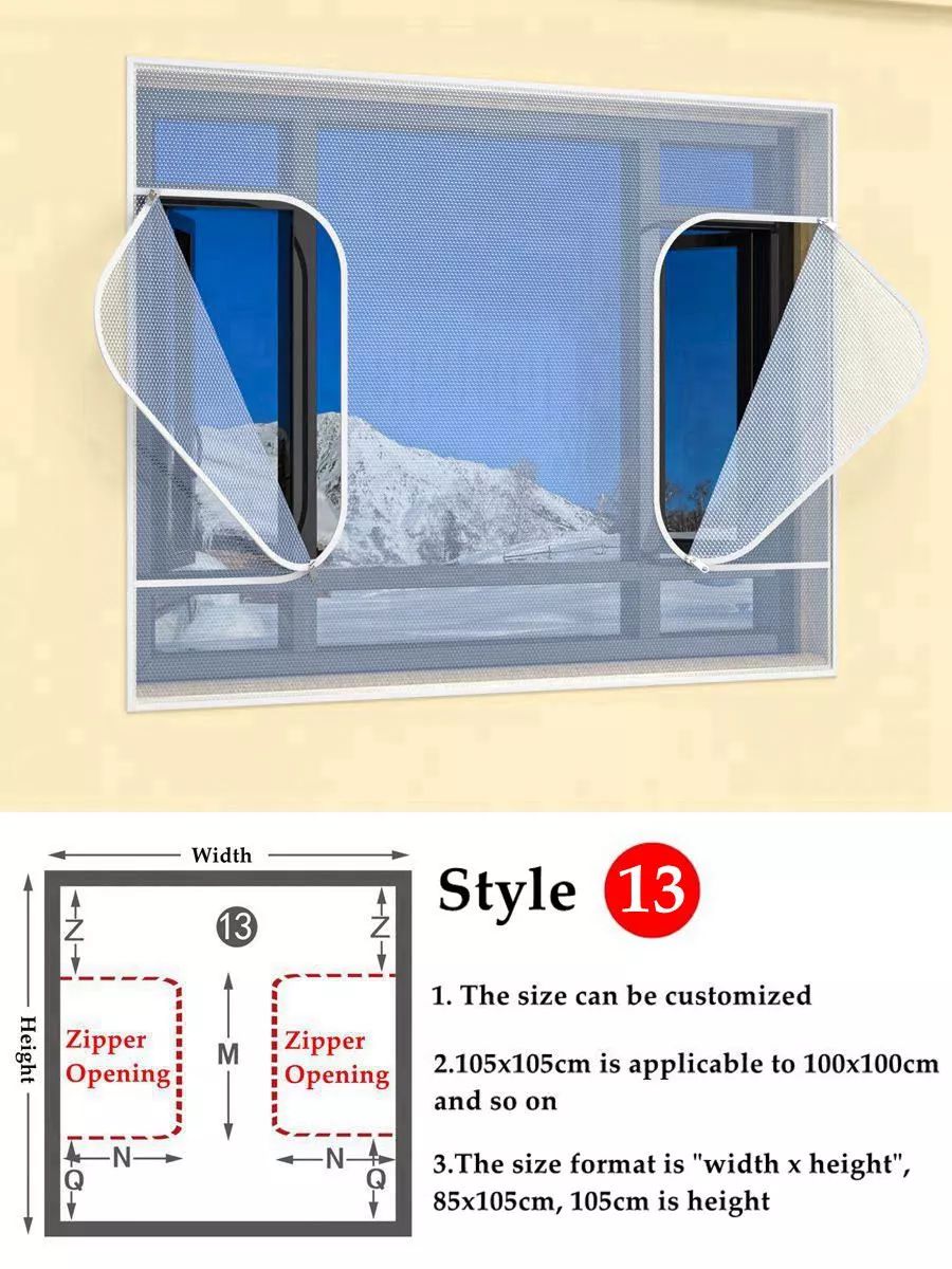 Insulating Window Film Kit – Dual-Layer Thermal Draft Stopper with Adhesive Zipper