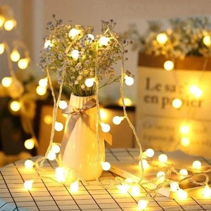 LED Fairy Light Strand 20 Feet Warm White USB Powered with Switch for Bedroom Patio Wedding Party Garden Indoor Outdoor Ambient Lighting Dec | Thomler