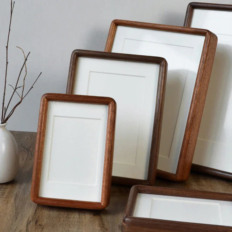 Hardwood Picture Frame 8.3×11.7 in Portrait A4 Mortise Joiner Wedding Memory Display Wall Hanging Living Room Bedroom Hallway Gallery Arrang | Thomler