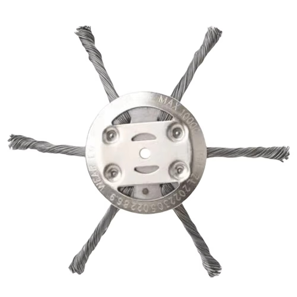 Steel Wire Trimmer Head Attachment for Weed Removal, Moss & Debris Clearing – Universal Fit for String Trimmers & Brush Cutters | Thomler