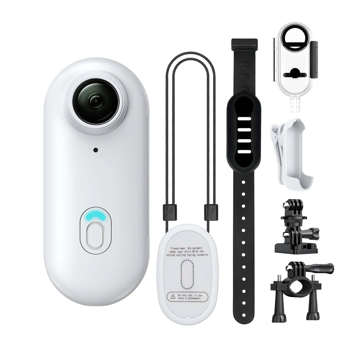 Compact 4K Action Camera with WiFi, Waterproof Housing, Magnetic Clip & 360° Rotating Mount for POV Recording | Thomler