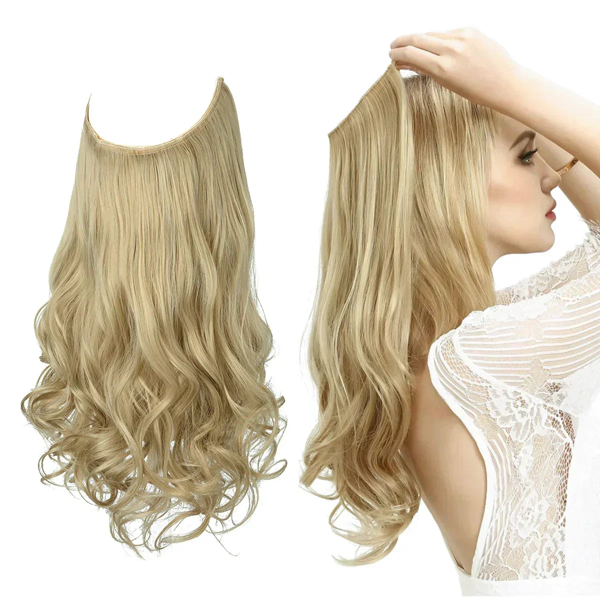 Clip-In Hair Extensions for Volume & Length – 14, 16 & 18 in – 17 Color Blends