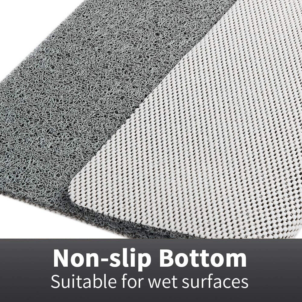 Non-Slip Shower Mat with Antimicrobial Protection for Bathroom Safety Gray White Yellow | Thomler