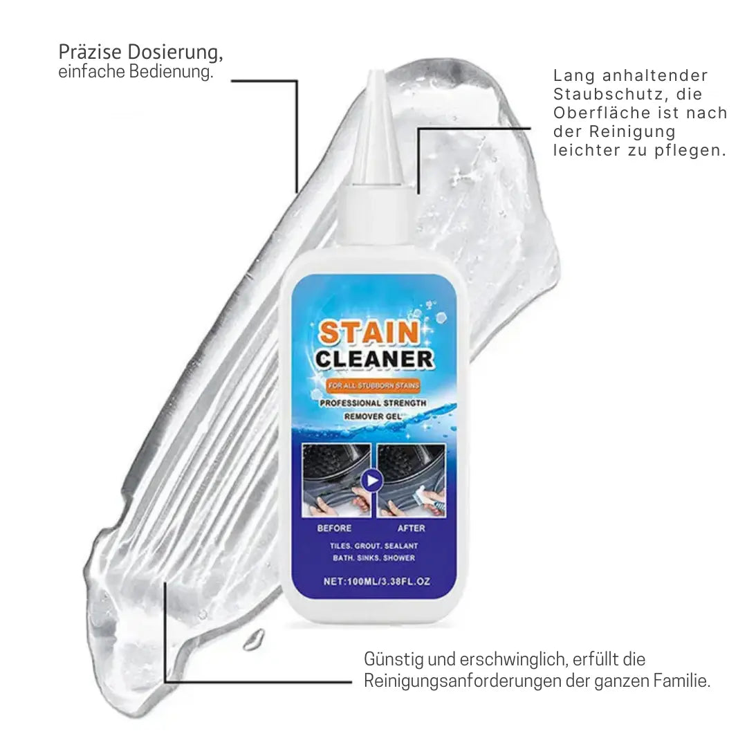 Heavy-Duty Gel Cleaner for Grout and Caulk with Applicator Brush 3.4 fl oz for Showers Kitchens Tiled Surfaces | Thomler