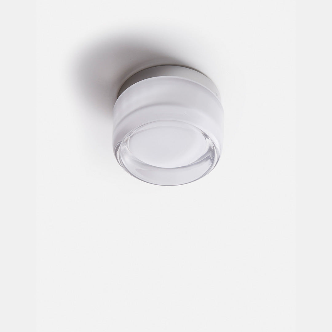 Compact LED Accent Sconce 5.3 Inch Amber Acrylic Aluminum Fixture for Bedroom Hallway Living Room Dual Wall Ceiling Mount | Thomler