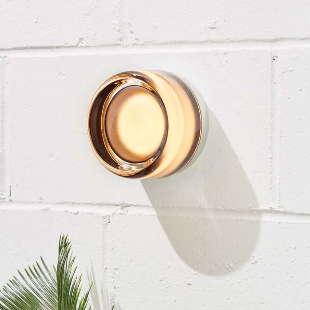 Compact LED Accent Sconce 5.3 Inch Amber Acrylic Aluminum Fixture for Bedroom Hallway Living Room Dual Wall Ceiling Mount | Thomler