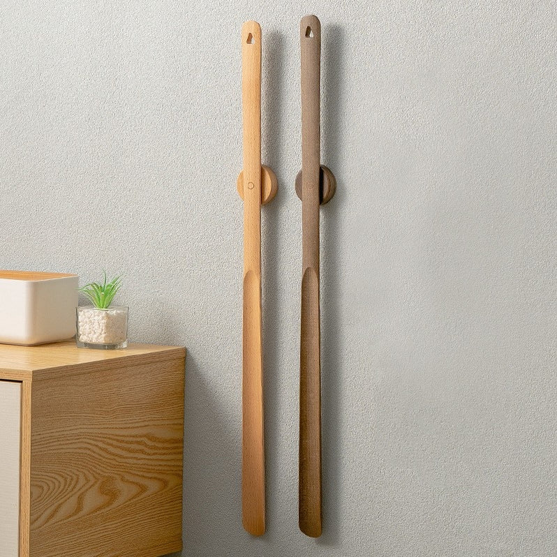 22-Zoll verlängerter Schuhanzieher aus Holz mit Magnet, ergonomische Anziehhilfe, Aufstehhilfe für Senioren, Mobilität und Unabhängigkeit beim Schuheanziehen | Thomler