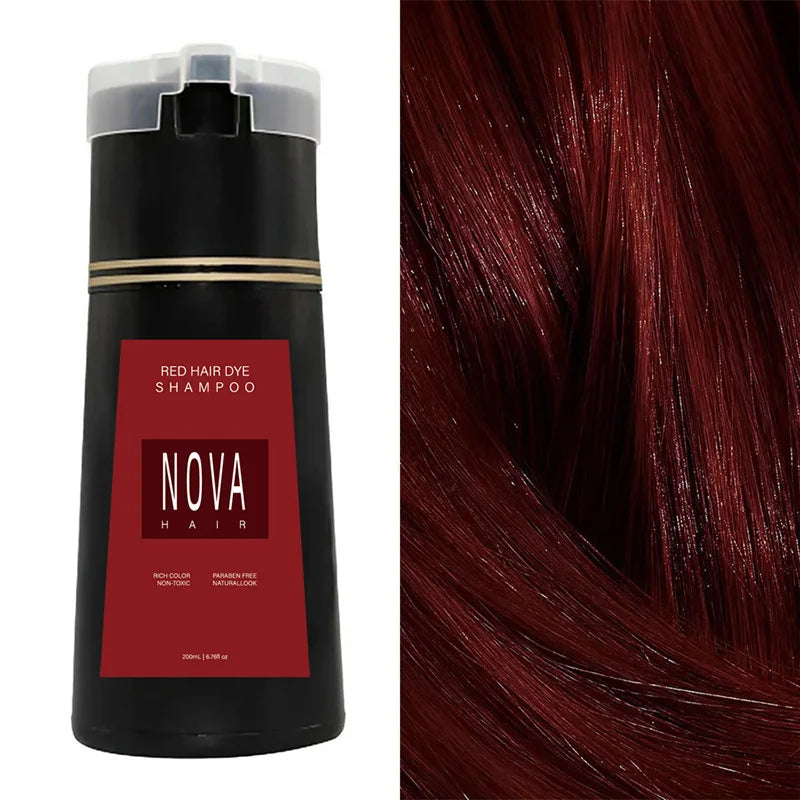 Hair Color Shampoo 6.8 fl oz – Vibrant Tones in One Step for All Hair Types, Easy Application No Mess | Thomler
