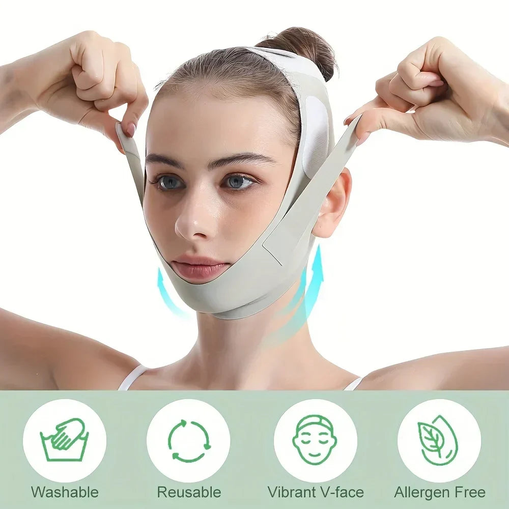 Jawline Shaping Compression Wrap – Sculpt and Firm Your Face with Daily Chin Lift Support for Women and Men | Thomler
