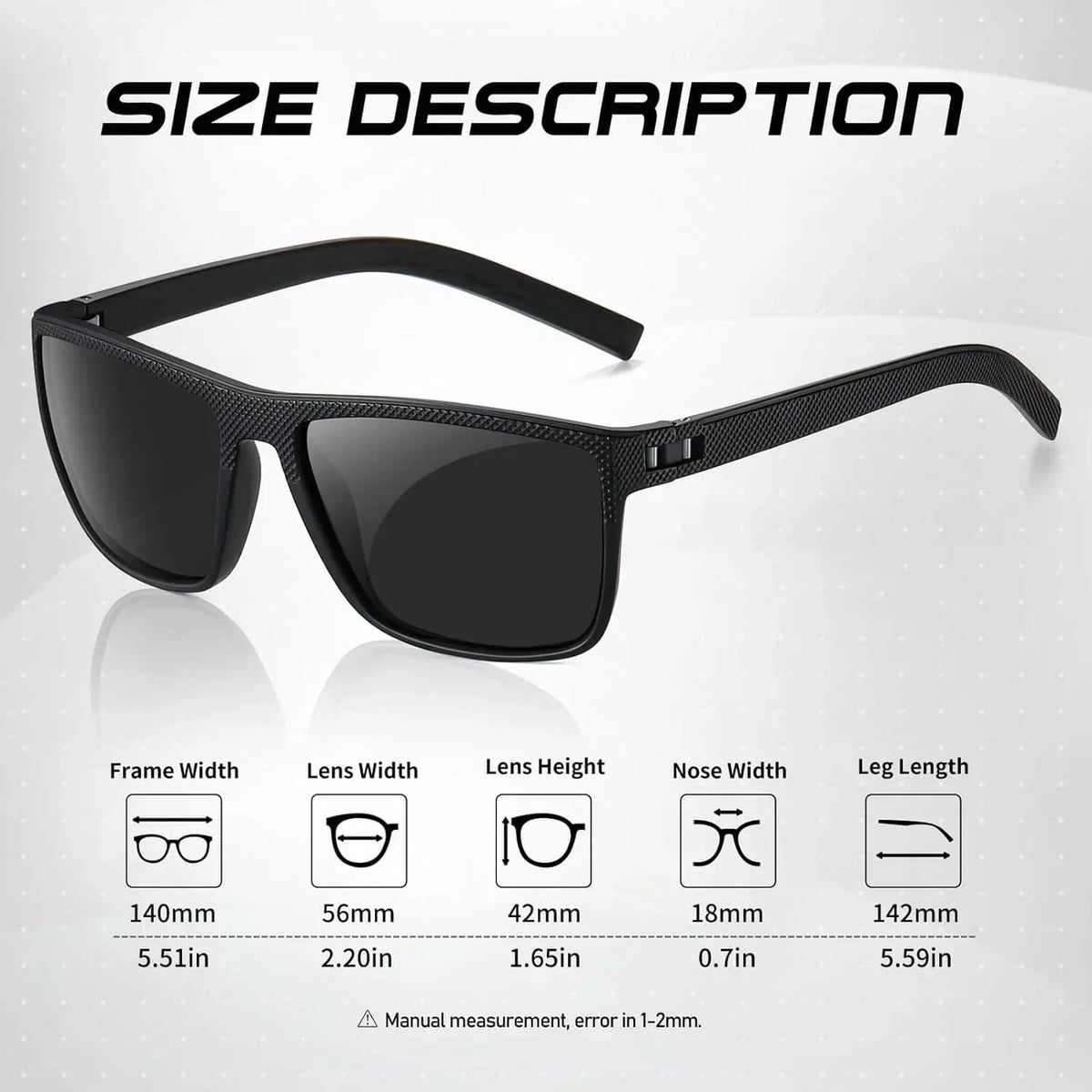 Polarized Sunglasses 3-Piece Set for Men & Women Outdoor Sports Driving UV400 Protection Lightweight Frames | Thomler