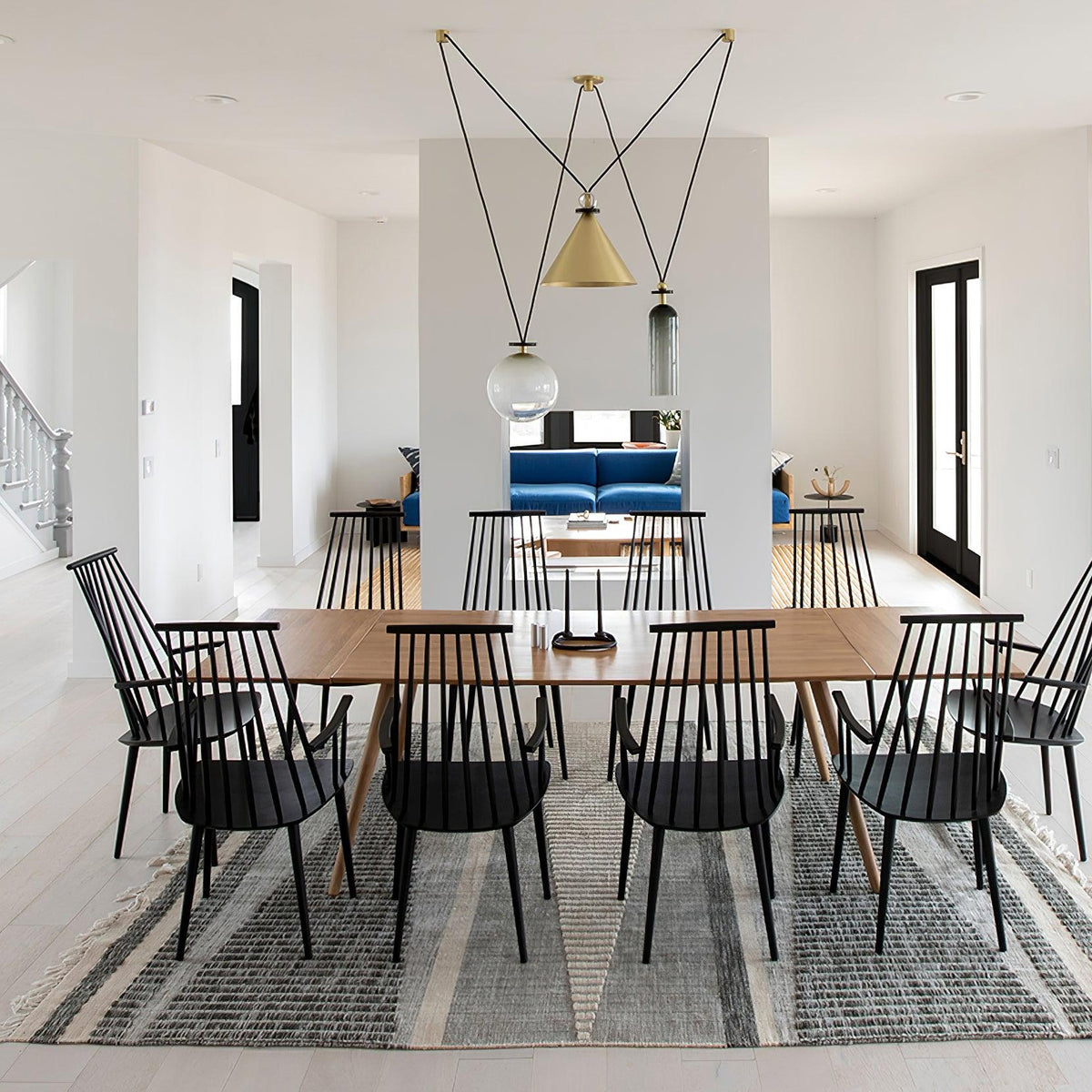 Lámpara de techo escultural modular con secciones ajustables y opciones de acabado personalizadas para comedor, cocina y sala de estar | Thomler
