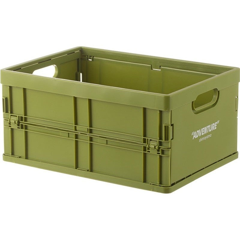 Collapsible Plastic Bin 14 x 10 x 7 Inches Gray Office File Holder Letter-Size Lightweight Desk Organizer Nestable Container for Home Worksp | Thomler