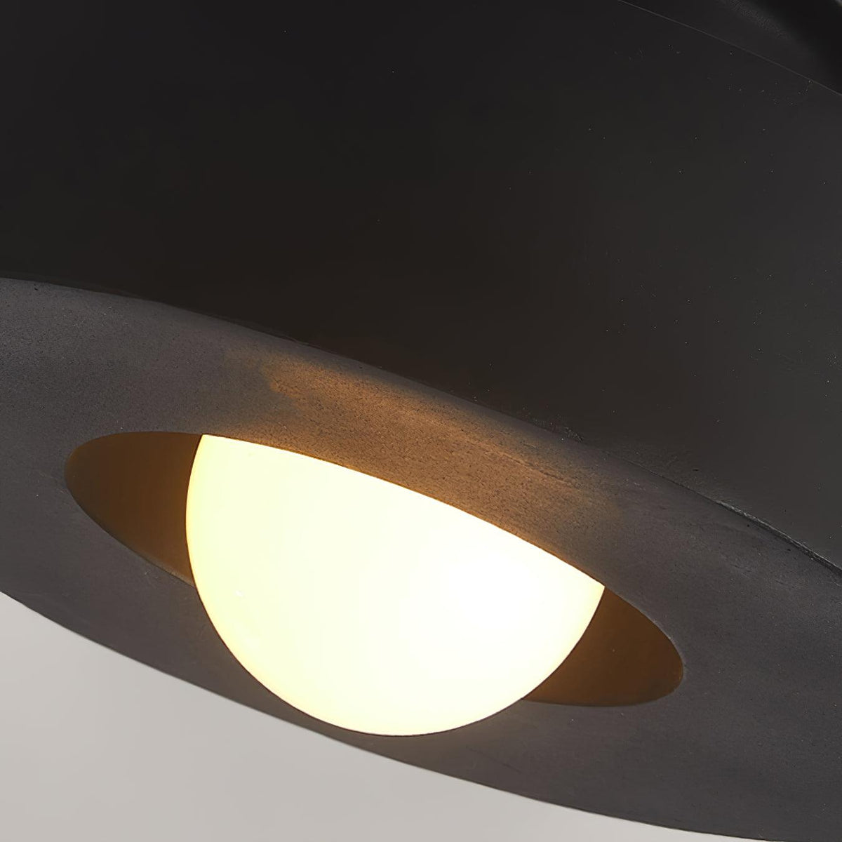 Lámpara de techo escultural de 12 pulgadas, diseño geométrico de polímero, casquillo E26 E27 para dormitorio, sala de estar y cocina en rojo, verde y negro | Thomler