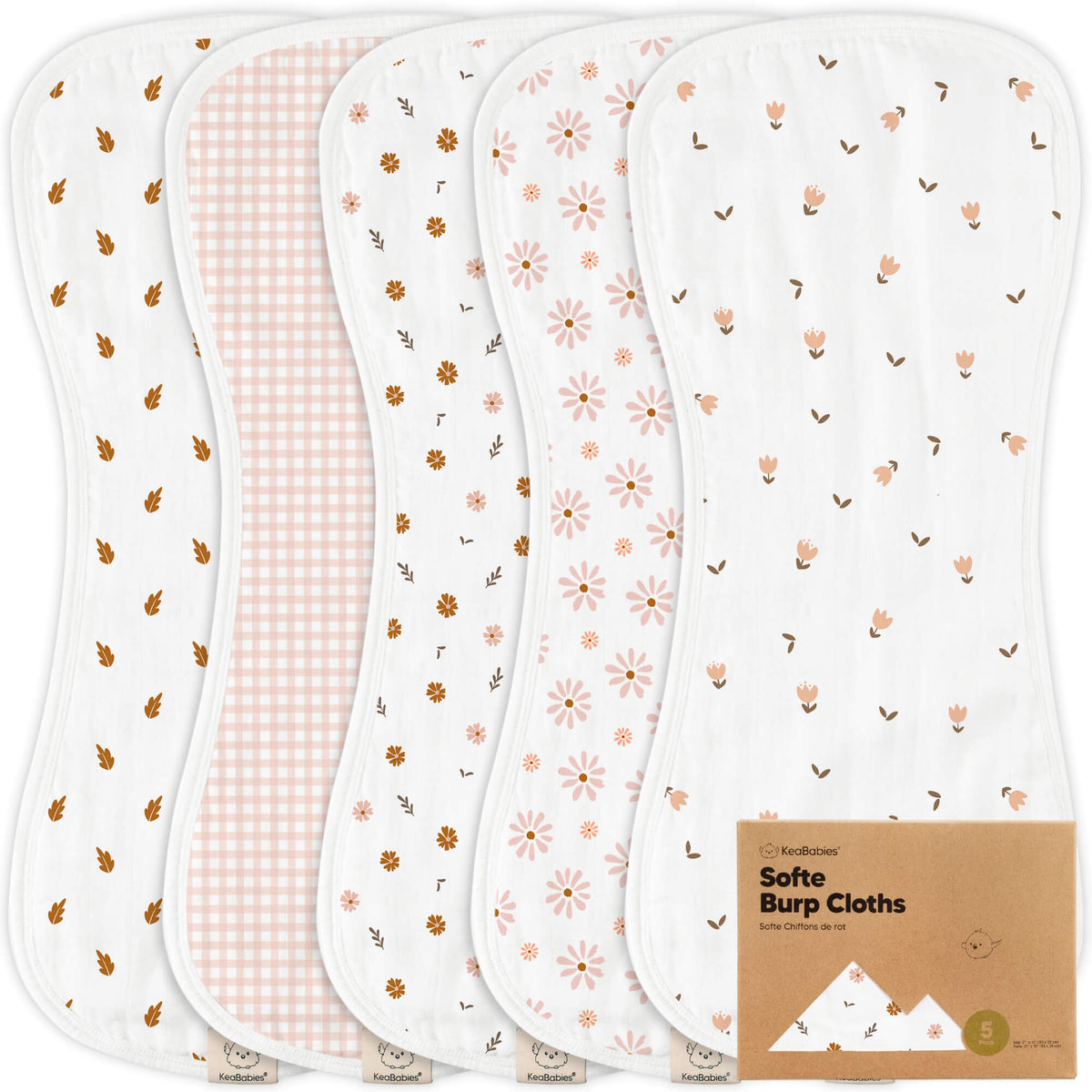 Large Muslin Baby Burp Cloth