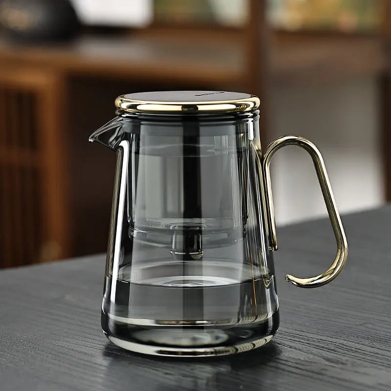 24 fl oz Heat-Resistant Kettle with Removable Infuser and Magnetic Brew Stop for Loose Leaf Black Green Herbal Tea Kitchen Counter | Thomler