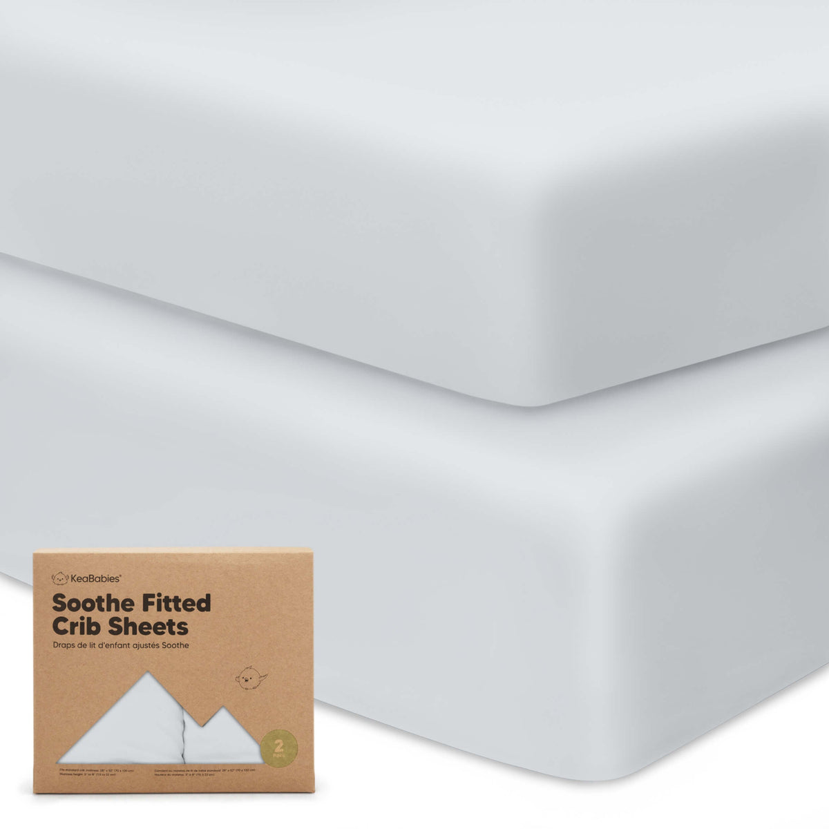 2-Pack Jersey Cotton Fitted Crib Sheets