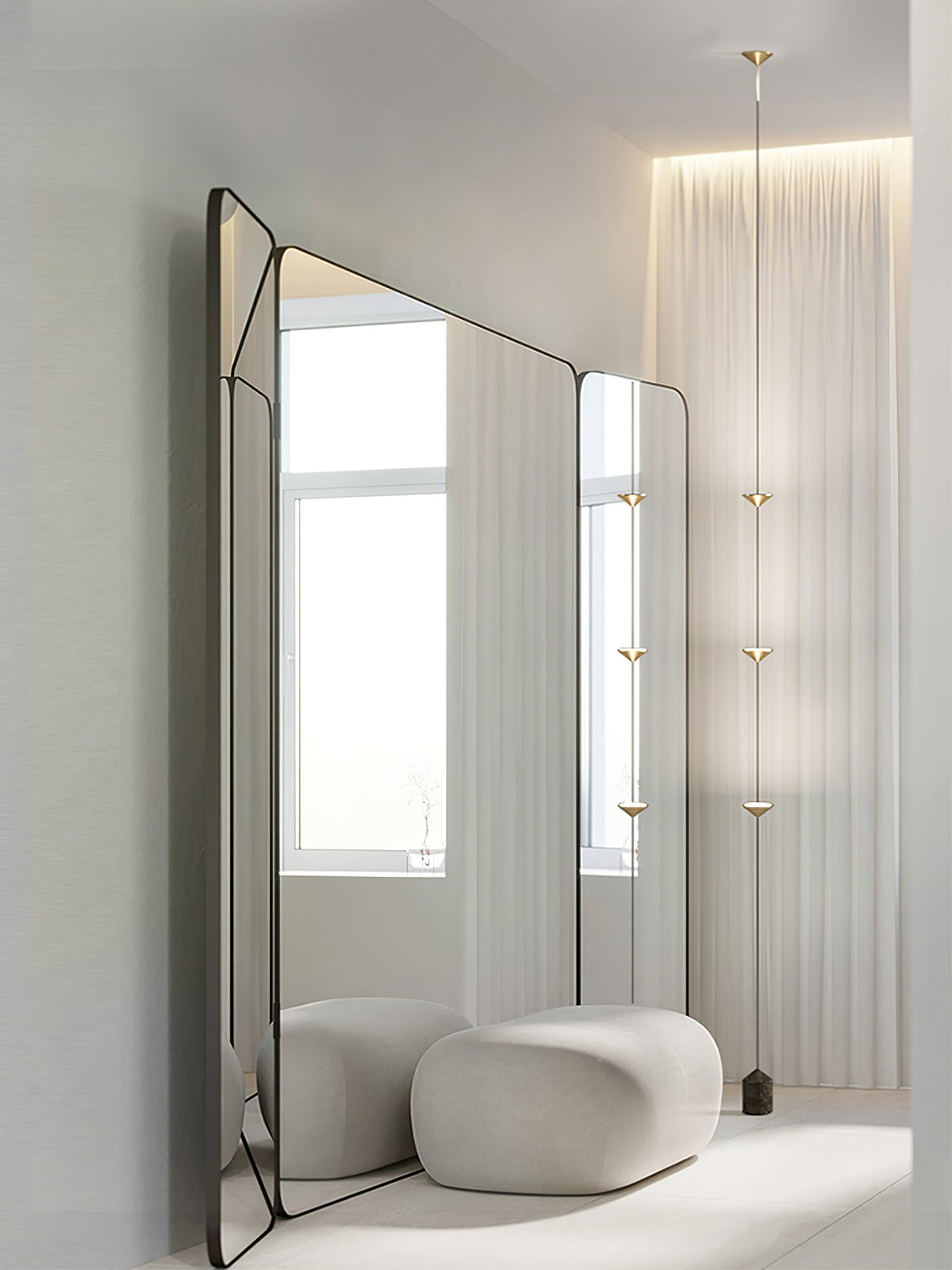 Lámpara de pie LED con contrapeso de mármol y cable de tracción ajustable para sala de estar, dormitorio, rincón de lectura, decoración moderna del hogar, iluminación ambiental y de trabajo