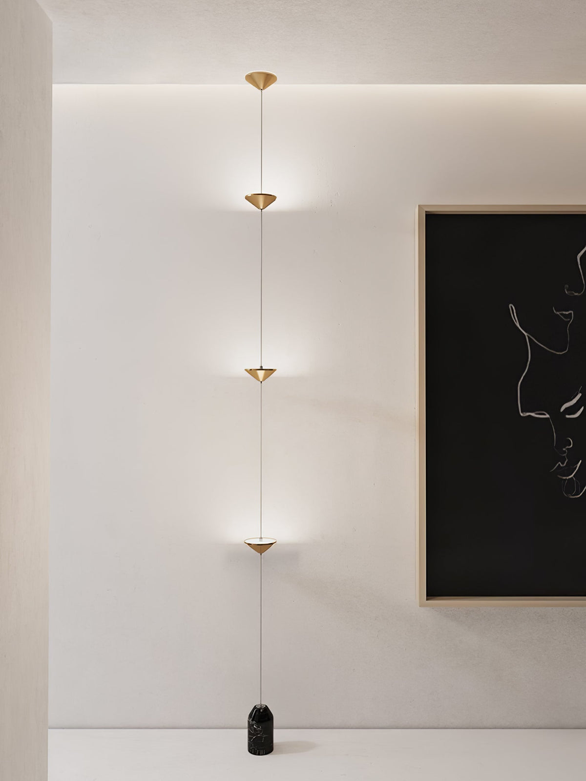Lámpara de pie LED con contrapeso de mármol y cable de tracción ajustable para sala de estar, dormitorio, rincón de lectura, decoración moderna del hogar, iluminación ambiental y de trabajo