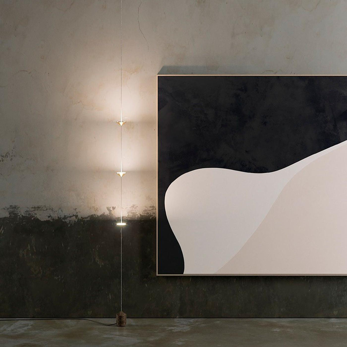 Lámpara de pie LED con contrapeso de mármol y cable de tracción ajustable para sala de estar, dormitorio, rincón de lectura, decoración moderna del hogar, iluminación ambiental y de trabajo