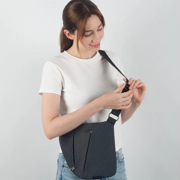 RFID-Blocking Crossbody Sling Bag with Slash-Proof Strap for Travel & Commuting | Thomler