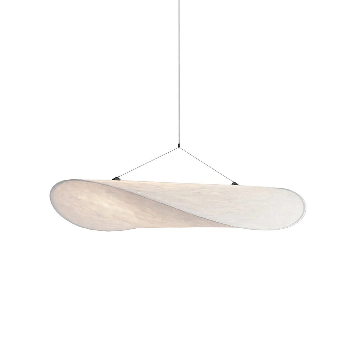 Lámpara colgante de pantalla de papel extragrande con altura ajustable, candelabro contemporáneo para isla de cocina, lámpara de techo para comedor | Thomler