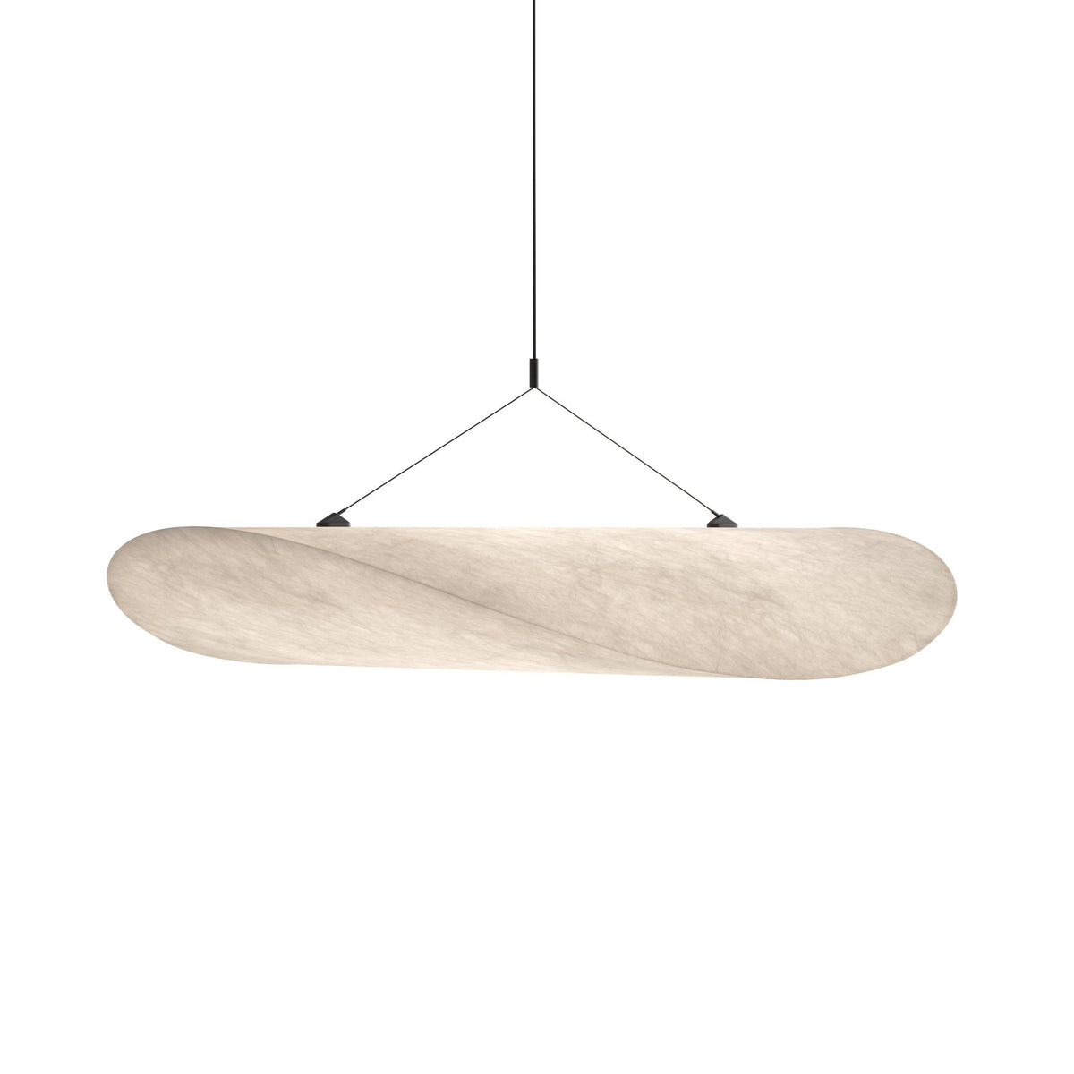 Lámpara colgante de pantalla de papel extragrande con altura ajustable, candelabro contemporáneo para isla de cocina, lámpara de techo para comedor | Thomler